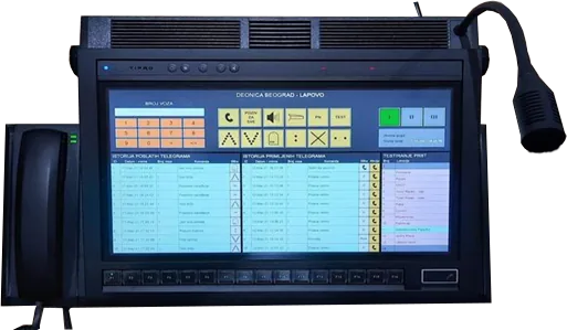 Digital radio dispatching console
