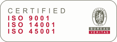 Certified ISO 9001, ISO 14001 and ISO 45001